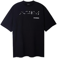 Balenciaga SS23 Logo Print Crewneck Loose Fit T-Shirt Men’s Black. 641675TOVO51070 Balenciaga SS23 Logo Print Crewneck Loose Fit T-Shirt Men’s Black. 641675TOVO51070