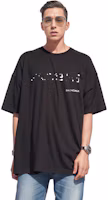 Details for Balenciaga SS23 標誌印花寬鬆版男士黑色短袖T恤 641675TOVO51070