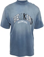 Balenciaga SS23 Logo Print Crewneck Short Sleeve T-Shirt Men’s Blue 764235TPVD54313 Balenciaga SS23 Logo Print Crewneck Short Sleeve T-Shirt Men’s Blue 764235TPVD54313