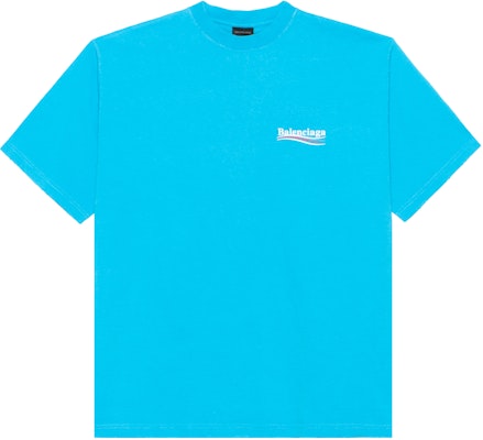 발렌시아가 SS23 로고 프린트 오버사이즈 티셔츠 블루 641675TNVG54760 Buy 발렌시아가 SS23 로고 프린트 오버사이즈 티셔츠 블루 641675TNVG54760