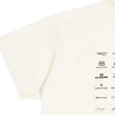 Camiseta Unisex Balenciaga SS23 Oversized Logo Crewneck - Blanco Roto. 712398TNVQ79784 Purchase Camiseta Unisex Balenciaga SS23 Oversized Logo Crewneck - Blanco Roto. 712398TNVQ79784