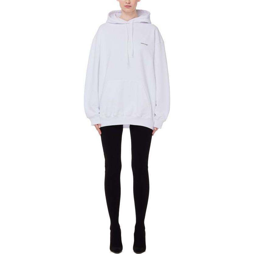 Balenciaga SS23 Logo Print Oversized Hoodie Unisex White Pullover. 570798YK279000 圖 4
