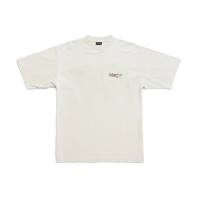 Balenciaga SS23 Logo Print Oversized T-Shirt Beige . 641675TNVG59170