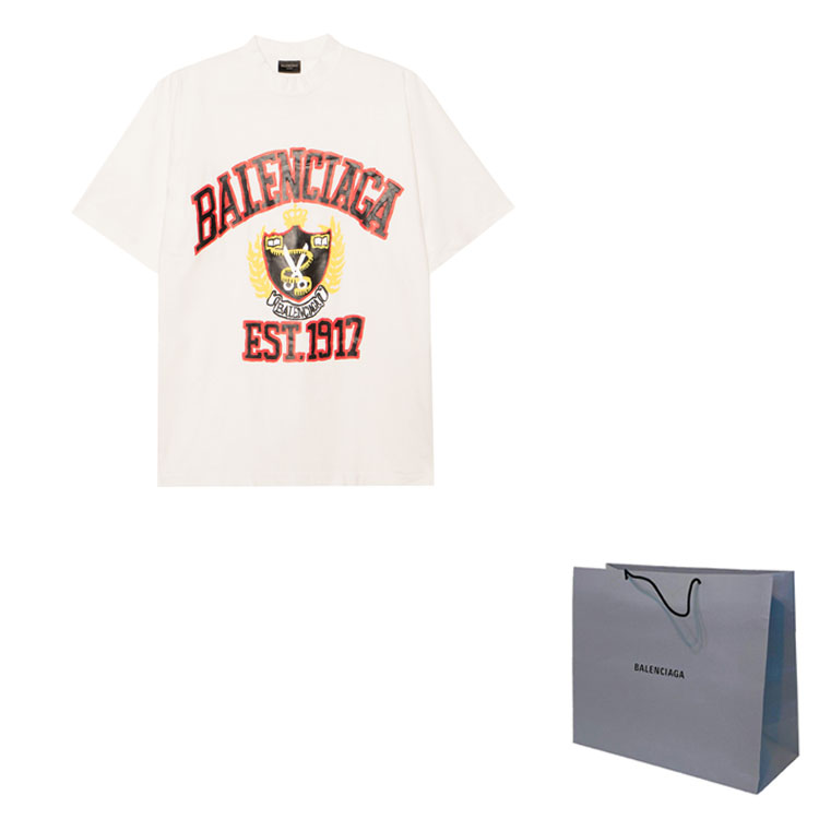 Balenciaga SS23 Logo Print Oversized Unisex Beige T-Shirt. 739784TOVK19012 圖 4