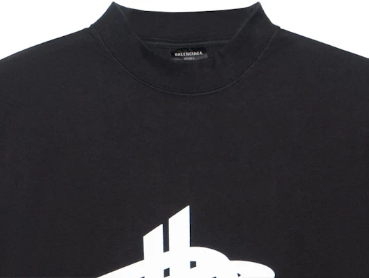 巴黎世家 SS23 标志印花宽松款中性黑色T恤 739028TPVF21070 Cheap 巴黎世家 SS23 标志印花宽松款中性黑色T恤 739028TPVF21070