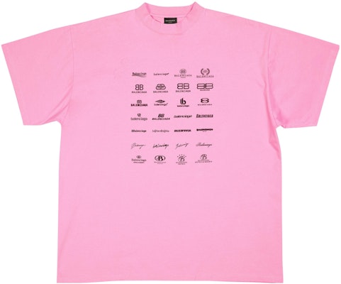 발렌시아가 SS23 로고 프린트 핑크 오버사이즈 유니섹스 크루넥 티셔츠. 712398TNVQ71401 Buy 발렌시아가 SS23 로고 프린트 핑크 오버사이즈 유니섹스 크루넥 티셔츠. 712398TNVQ71401