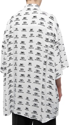Camisa Blanca Balenciaga SS23 Ajuste Regular con Logo - Moda Superior 725382TNL889040 Shop Camisa Blanca Balenciaga SS23 Ajuste Regular con Logo - Moda Superior 725382TNL889040