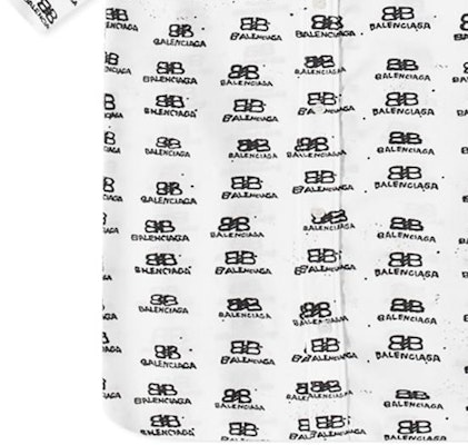 Camisa Blanca Balenciaga SS23 Ajuste Regular con Logo - Moda Superior 725382TNL889040 Sizing Camisa Blanca Balenciaga SS23 Ajuste Regular con Logo - Moda Superior 725382TNL889040