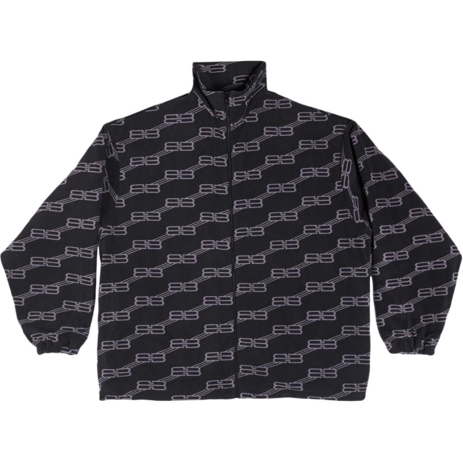 Balenciaga SS23 Logo Print Zip-Up High Neck Jacket Black  Outerwear. 681818TNLK61269 圖 2