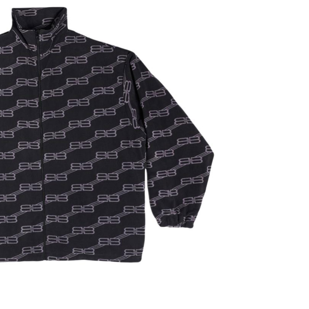 Balenciaga SS23 Logo Print Zip-Up High Neck Jacket Black  Outerwear. 681818TNLK61269 圖 7