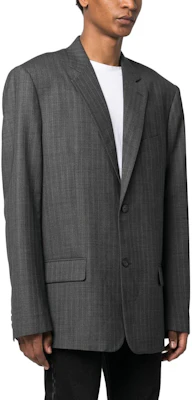 巴黎世家 SS23 标志V领长袖夹克 常规版型 深灰色 674430TGT151240 Shop 巴黎世家 SS23 标志V领长袖夹克 常规版型 深灰色 674430TGT151240