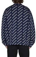 Purchase 巴黎世家 SS23 經典提花針織開襟衫 海軍藍 常規版型 736248T32338502
