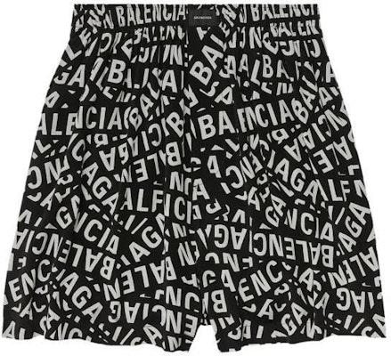 Balenciaga SS23 Seluar Pendek Monogram Cetak Kasual Regular Fit Hitam. 719975TML211269 Order Balenciaga SS23 Seluar Pendek Monogram Cetak Kasual Regular Fit Hitam. 719975TML211269