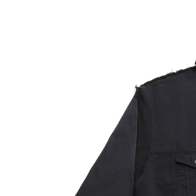 Balenciaga SS23 Oversized Black Hooded Jacket Unisex - Single-Breasted Design. 738737TNW111700 圖 7