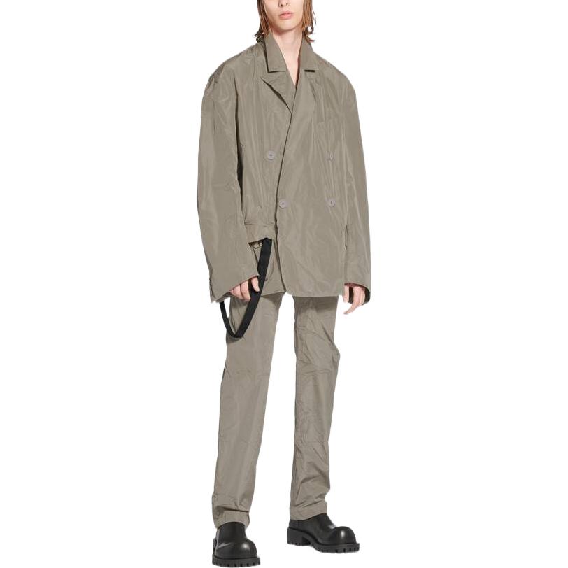 Purchase Balenciaga SS23 Jaket Oversized Double-Breasted Coffee Unisex 720043TMO051240