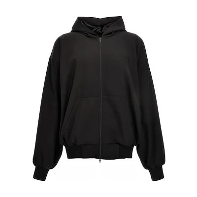 Balenciaga SS23 Oversized Minimalist Hoodie Black Menswear Casual Wear 750965TNT391000