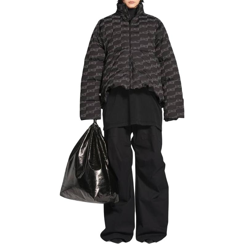 Balenciaga SS23 Patterned Print Long-Sleeve Cotton Jacket Brown Unisex 719863TMQ301369 圖 4