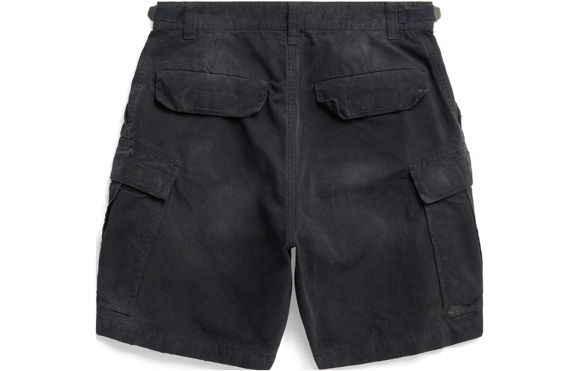 Lookbook Balenciaga SS23 Seluar Pendek Santai Unisex Hitam Mid-Waist Longgar. 746516TKP271000