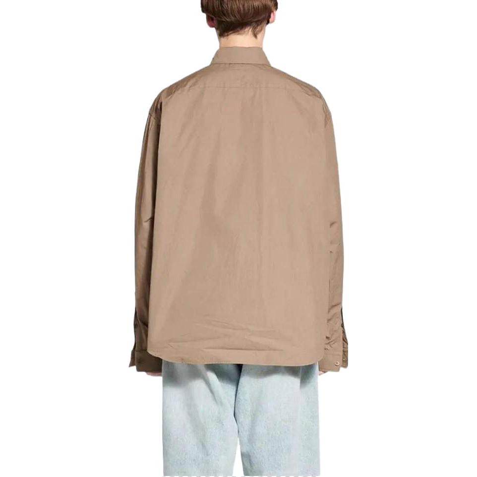 Purchase Balenciaga SS23 米白色男士單排扣休閒長袖襯衫 703842TYB187081