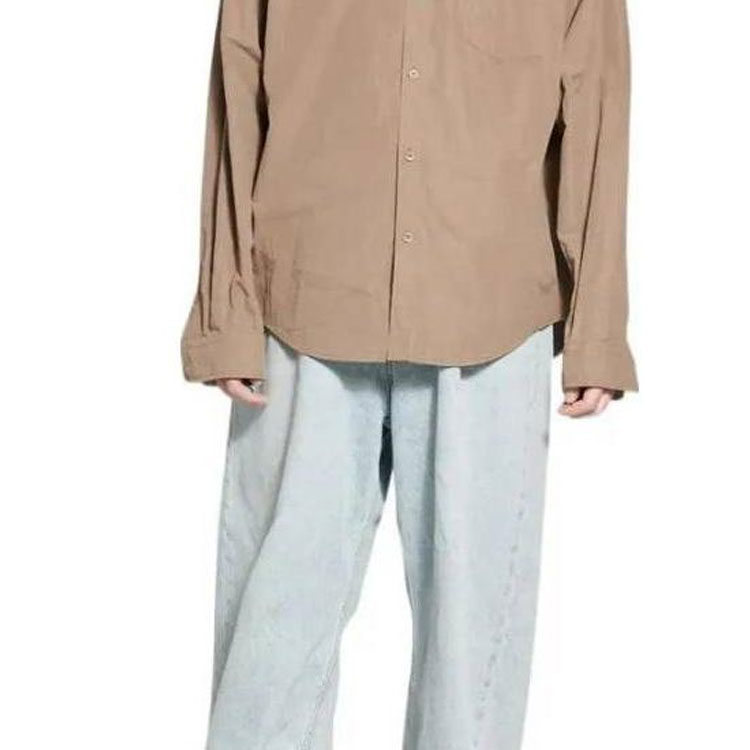 Details for Balenciaga SS23 米白色男士單排扣休閒長袖襯衫 703842TYB187081