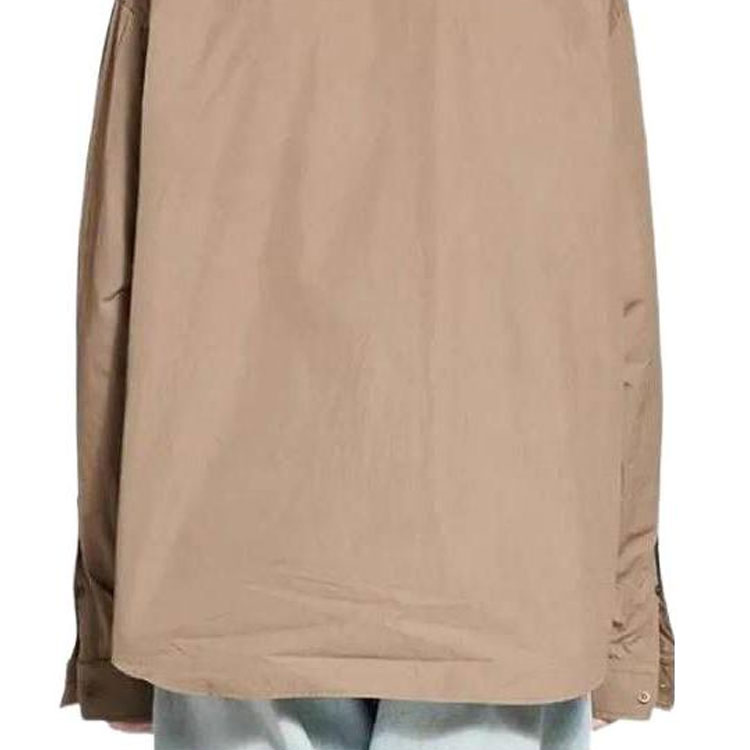 Sizing Balenciaga SS23 米白色男士單排扣休閒長袖襯衫 703842TYB187081