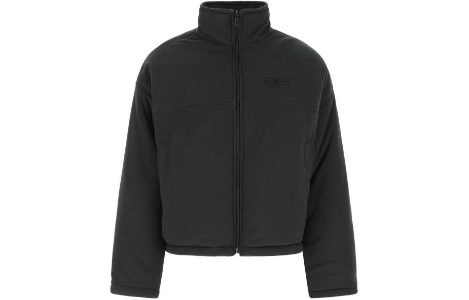 Balenciaga SS23 Washed Black Loose Fit Long Sleeve Jacket for Men. 704507TMQ041055