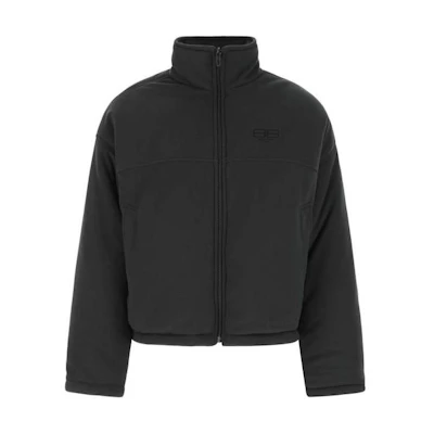 Balenciaga SS23 Washed Black Loose Fit Long Sleeve Jacket for Men. 704507TMQ041055