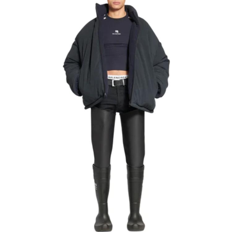 Balenciaga SS23 Washed Black Loose Fit Long Sleeve Jacket for Men. 704507TMQ041055 圖 4