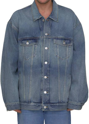 Balenciaga SS23 Jaket Denim Biru Lengan Panjang Kasual 724651THW254245 Purchase Balenciaga SS23 Jaket Denim Biru Lengan Panjang Kasual 724651THW254245