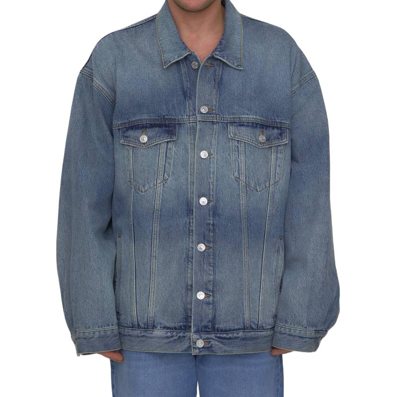 Details for Balenciaga SS23 Jaket Denim Biru Lengan Panjang Kasual 724651THW254245