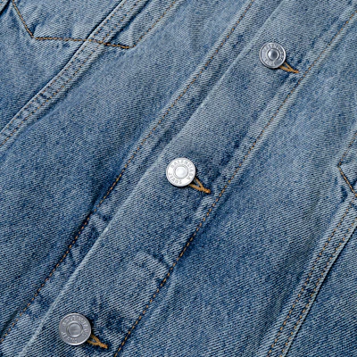 Balenciaga SS23 Jaket Denim Biru Lengan Panjang Kasual 724651THW254245 2