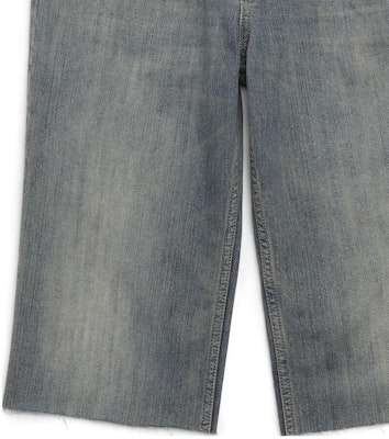 Balenciaga SS23 Washed Mid-Rise Straight Denim Shorts Unisex Blue 753212TNW654036 Purchase Balenciaga SS23 Washed Mid-Rise Straight Denim Shorts Unisex Blue 753212TNW654036