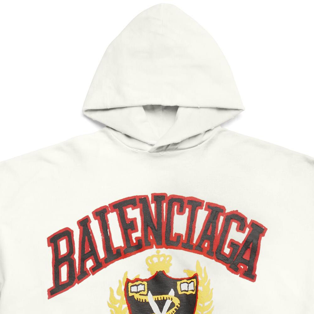 Balenciaga SS23 White Alphabet Print Oversized Hoodie Unisex. 744463TOVK29012 圖 7