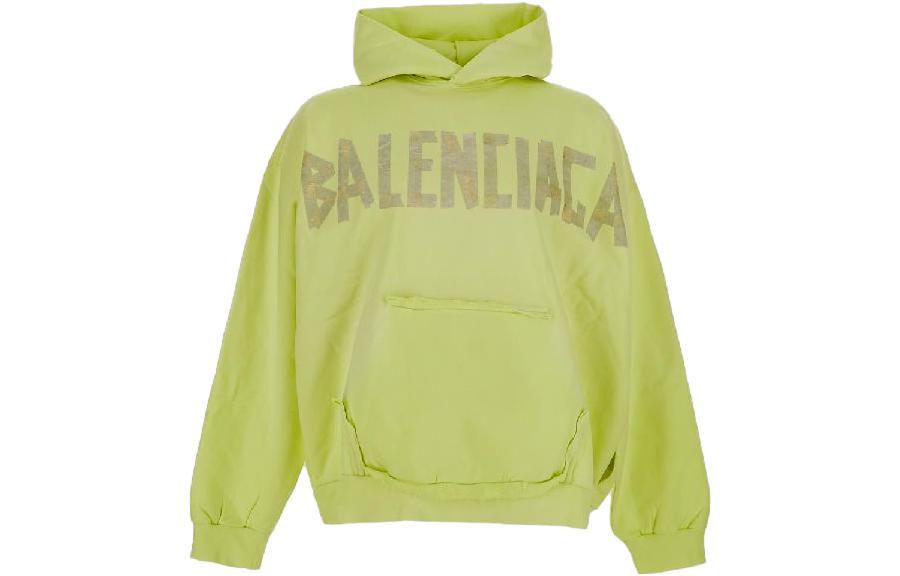 Order Balenciaga SS23 黃色字母Logo印花寬鬆版型衛衣 744441TOVB17204