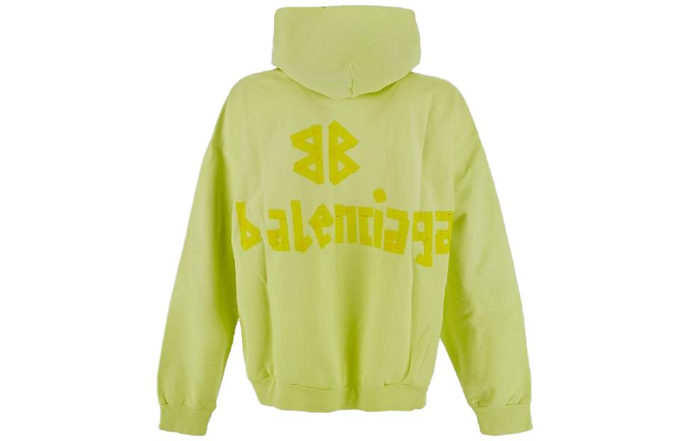 Lookbook Balenciaga SS23 黃色字母Logo印花寬鬆版型衛衣 744441TOVB17204