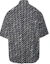 Lookbook Balenciaga SS24 Black Button-Up Short Sleeve Shirt with Allover Logo Print. 681702TQL071070