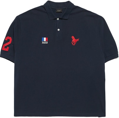 巴黎世家 SS24 黑色常規版型刺繡字母Polo衫 791001TQVM68065 Buy 巴黎世家 SS24 黑色常規版型刺繡字母Polo衫 791001TQVM68065