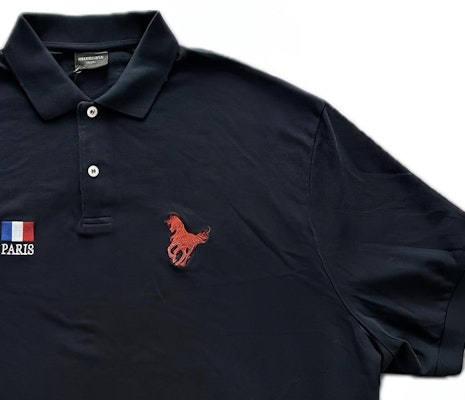 巴黎世家 SS24 黑色常規版型刺繡字母Polo衫 791001TQVM68065 Sizing 巴黎世家 SS24 黑色常規版型刺繡字母Polo衫 791001TQVM68065