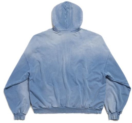 Balenciaga SS24 藍色字母印花寬鬆連帽長袖上衣 744462TQVO24530 Lookbook Balenciaga SS24 藍色字母印花寬鬆連帽長袖上衣 744462TQVO24530