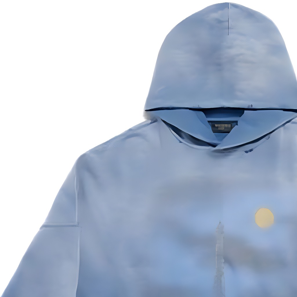 Sizing Balenciaga SS24 藍色字母印花寬鬆連帽長袖上衣 744462TQVO24530