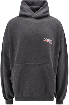 Balenciaga SS24 Sudadera con Capucha Gris Estampado de Letras Fit Regular. 739024TKVI91662 Order Balenciaga SS24 Sudadera con Capucha Gris Estampado de Letras Fit Regular. 739024TKVI91662
