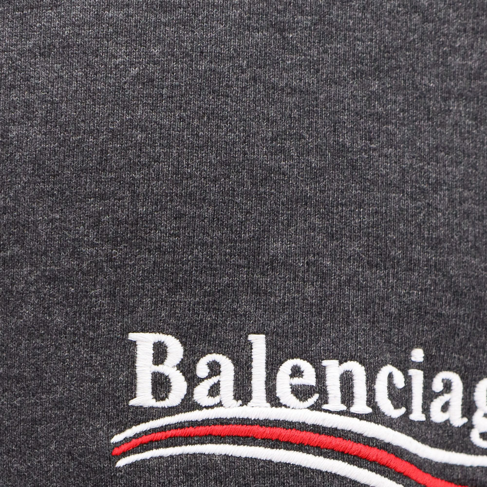 Details for Balenciaga SS24 Sudadera con Capucha Gris Estampado de Letras Fit Regular. 739024TKVI91662