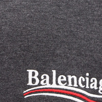 Balenciaga SS24 Sudadera con Capucha Gris Estampado de Letras Fit Regular. 739024TKVI91662 Details for Balenciaga SS24 Sudadera con Capucha Gris Estampado de Letras Fit Regular. 739024TKVI91662