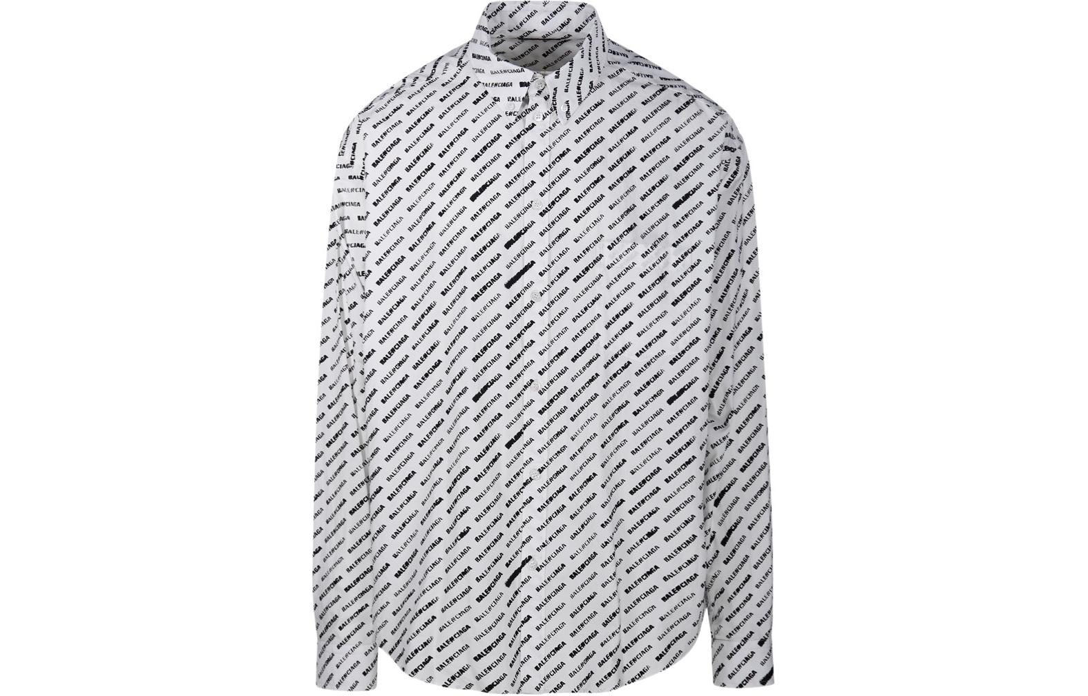 Balenciaga SS24  Letter Logo Print Long Sleeve Shirt Regular Fit Multicolor 662983TQL079040 圖 2