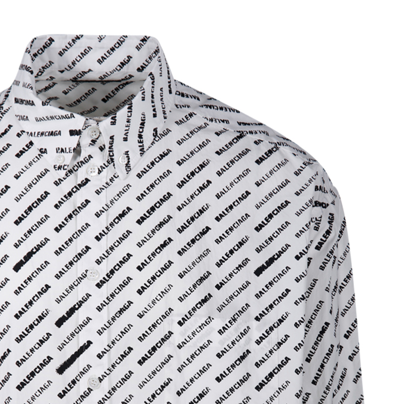 Balenciaga SS24  Letter Logo Print Long Sleeve Shirt Regular Fit Multicolor 662983TQL079040 圖 5