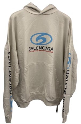 발렌시아가 SS24 로고 프린트 후디 캐주얼 긴팔 레귤러 핏. 761458TPVU71165 3