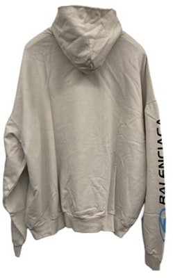 발렌시아가 SS24 로고 프린트 후디 캐주얼 긴팔 레귤러 핏. 761458TPVU71165 4