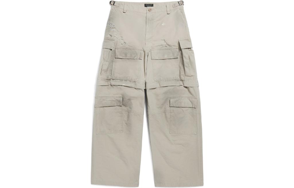 Balenciaga SS24  Loose-Fit Cargo Pants in Khaki. 773255TKP279509
