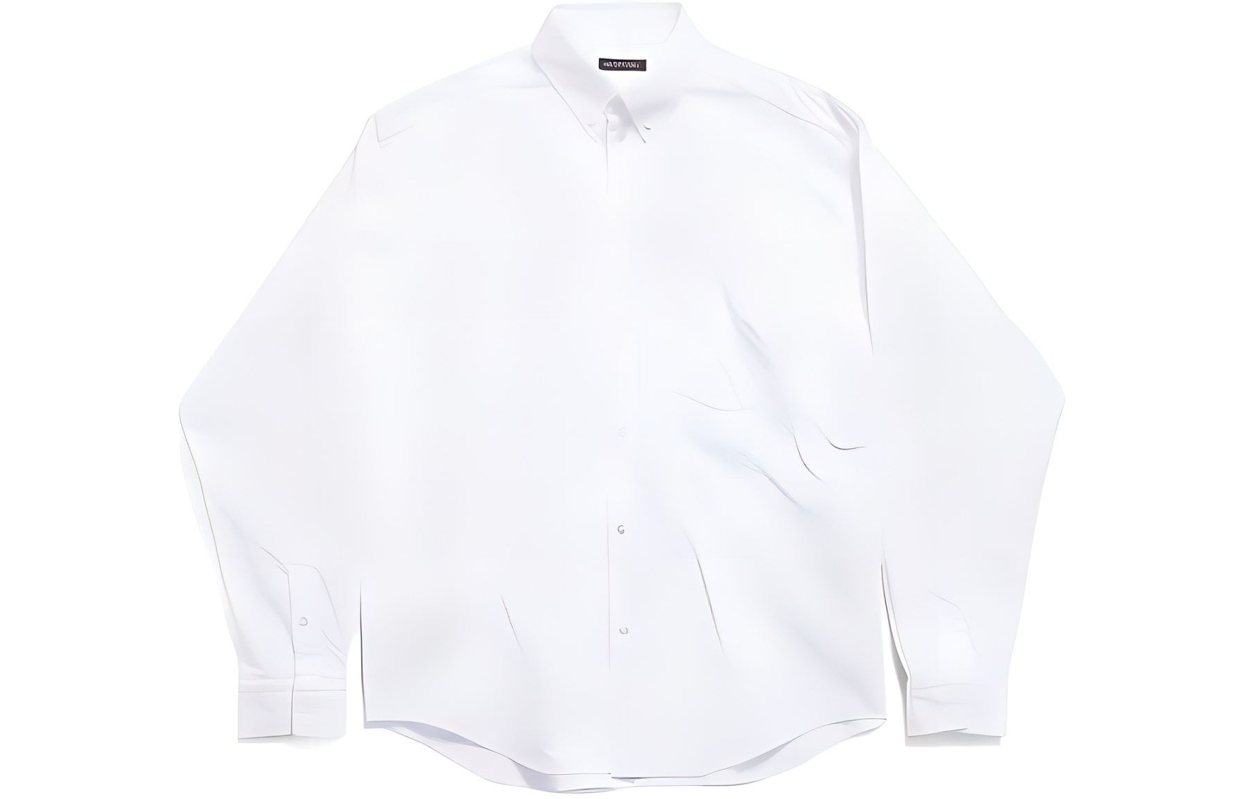 Balenciaga SS24  Oversized White Long-Sleeve Shirt with Pointed Collar. 790731TNM609000