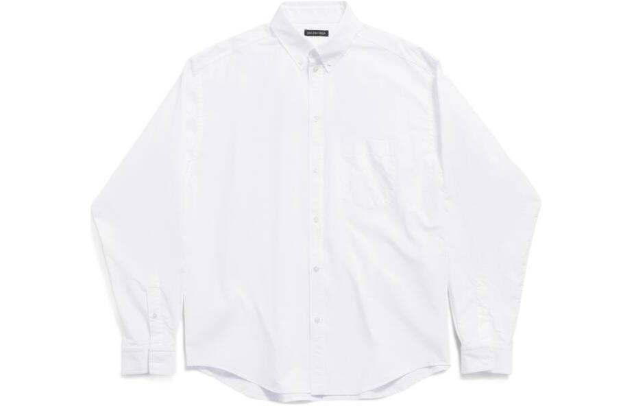 Balenciaga SS24  Oversized White Long-Sleeve Shirt with Pointed Collar. 790731TNM609000 圖 2